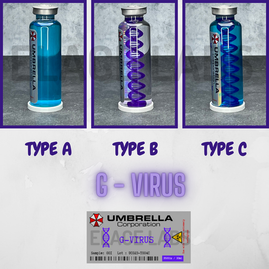 ELACE Fiole Virus 04 G Virus Resident Evil Représentation d'un Virus pour Utilisation Fan Art Cosplay Collection