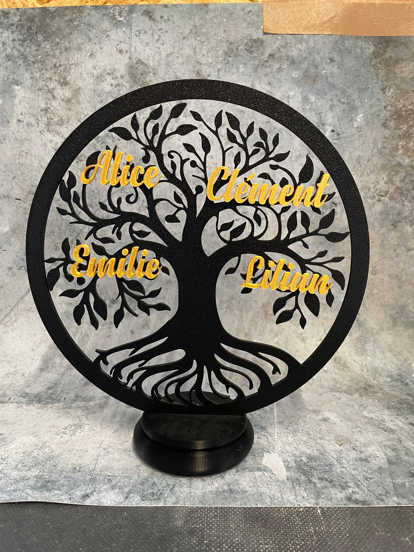 Arbre de vie à personnaliser Design Décoration à offrir avec prénom de votre choix