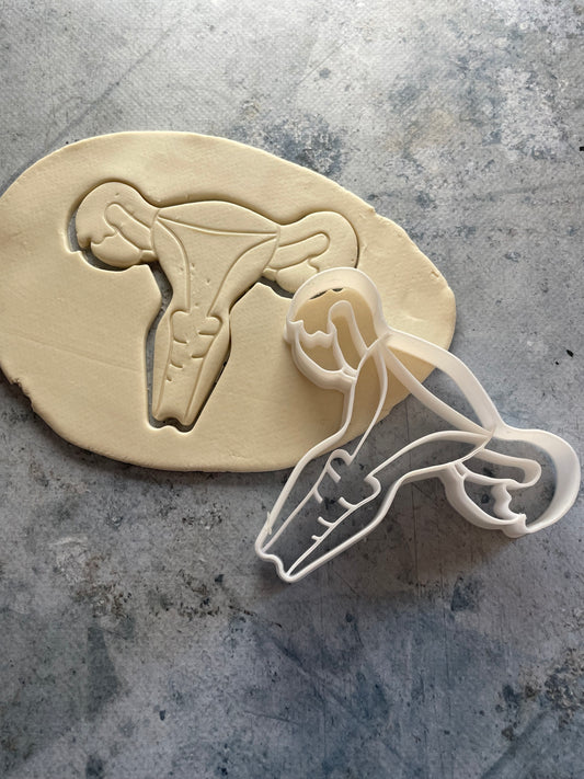 Emporte pièce Utérus - Forme - pour la réalisaton de biscuit sablé, patisserie, pate à sucre -Décoration gateau-Fait maison- ELACE
