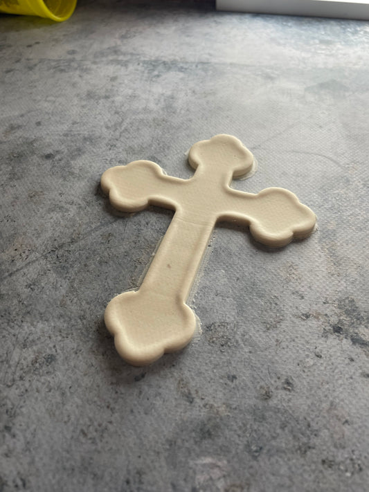 Emporte-pièce - Croix catholique XL- pâte à sucre, pâte à modeler-Décoration gâteau-Fait maison-France 3D