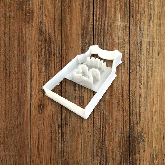 Emporte-pièce maillot basket dos NBA à personnaliser - pâte à sucre, pâte à modeler-Décoration gâteau-Fait maison-France 3D