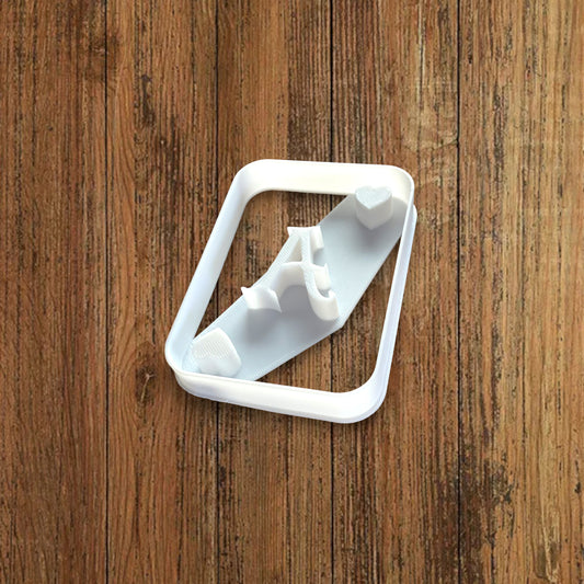 Emporte-pièce Carte As de coeur - Alice in Wonderland - pâte à sucre, pâte à modeler-Décoration gâteau-Fait maison-France 3D