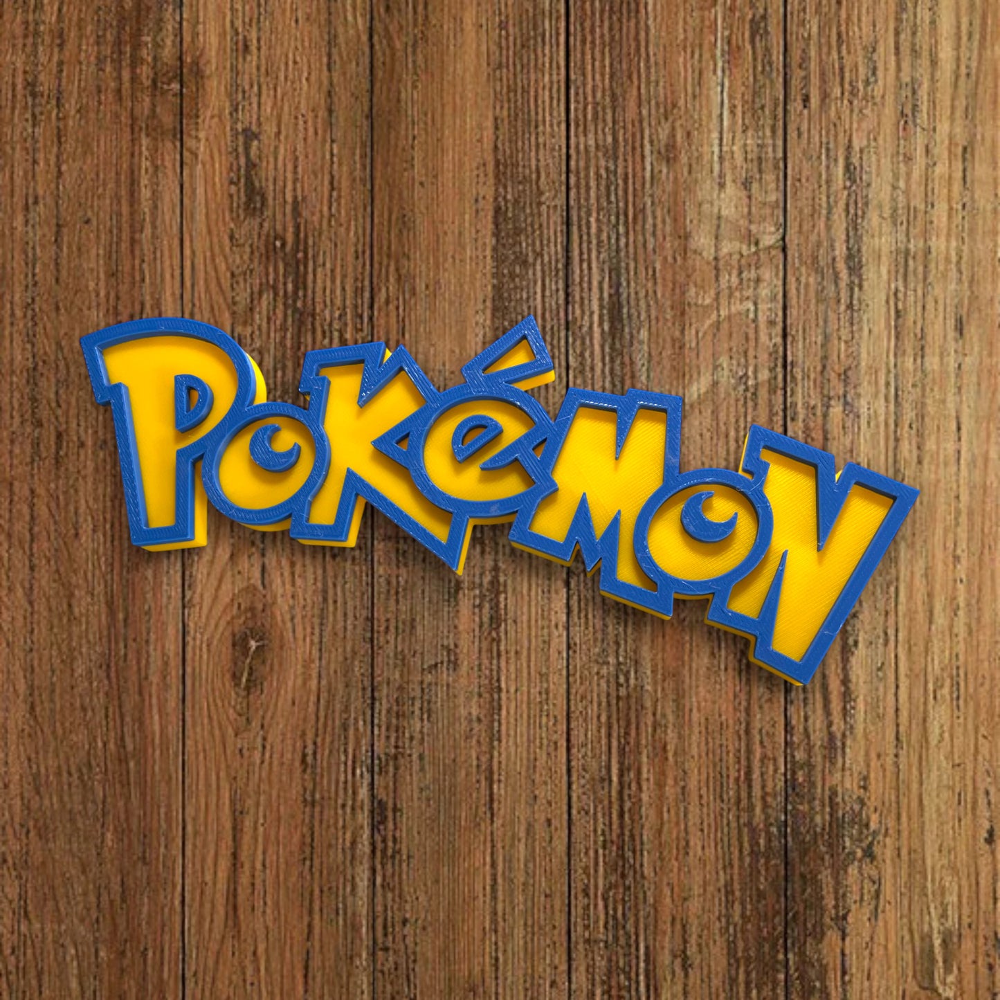 🦖 Plaque Murale 3D Pokemon dim 20x7cm - Logo Geek & Pop Culture