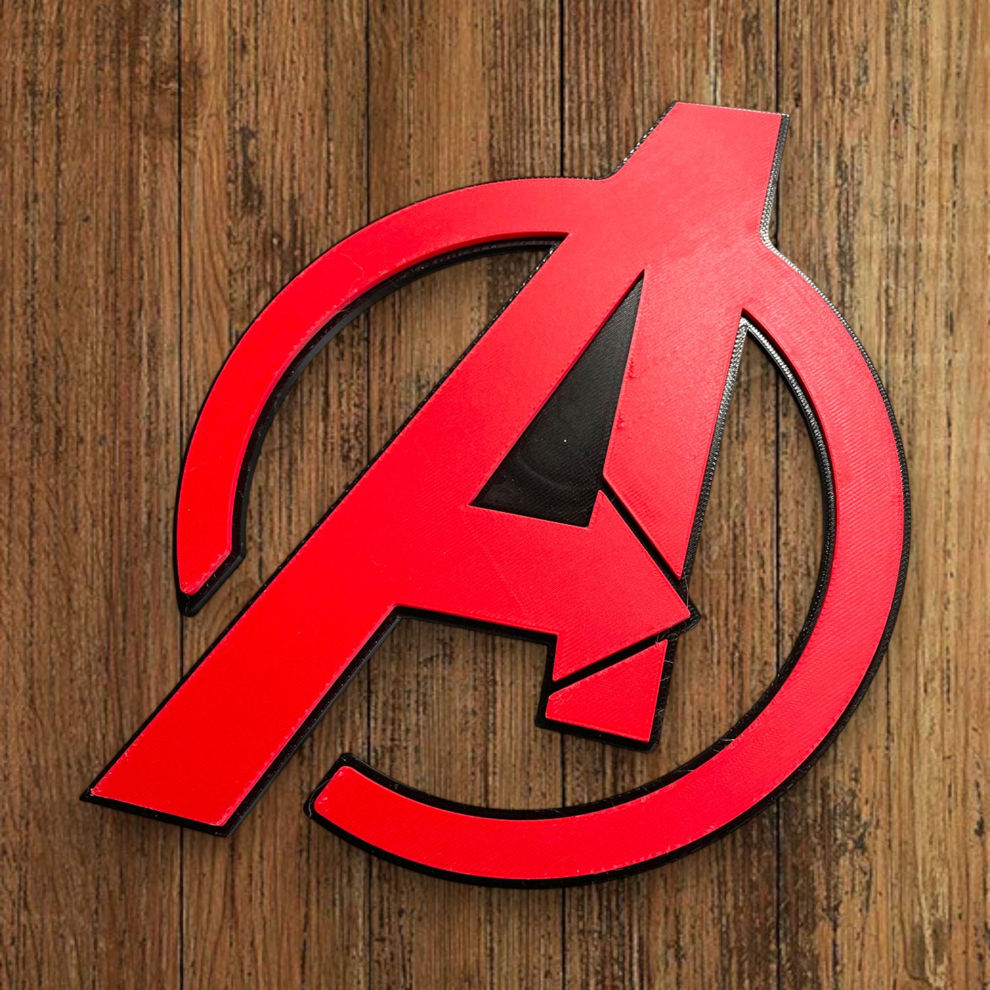 🦖 Plaque Murale 3D A Avengers dim 20x15cm - Logo Geek & Pop Culture