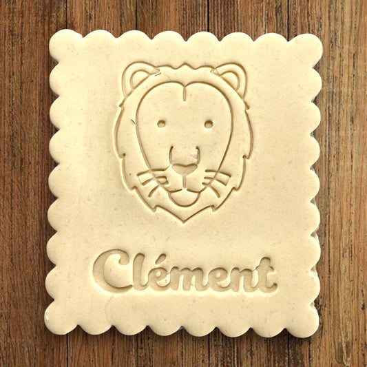 Emporte-pièce Animal Lion à personnaliser dim 7x6.5cm - biscuits sablés pâte à modeler-Décoration gâteau-Fait maison-France 3D