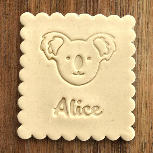 Emporte-pièce Animal Koala à personnaliser dim 7x6.5cm - biscuits sablés pâte à modeler-Décoration gâteau-Fait maison-France 3D