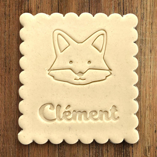 Emporte-pièce Animal Renard à personnaliser dim 7x6.5cm - biscuits sablés pâte à modeler-Décoration gâteau-Fait maison-France 3D