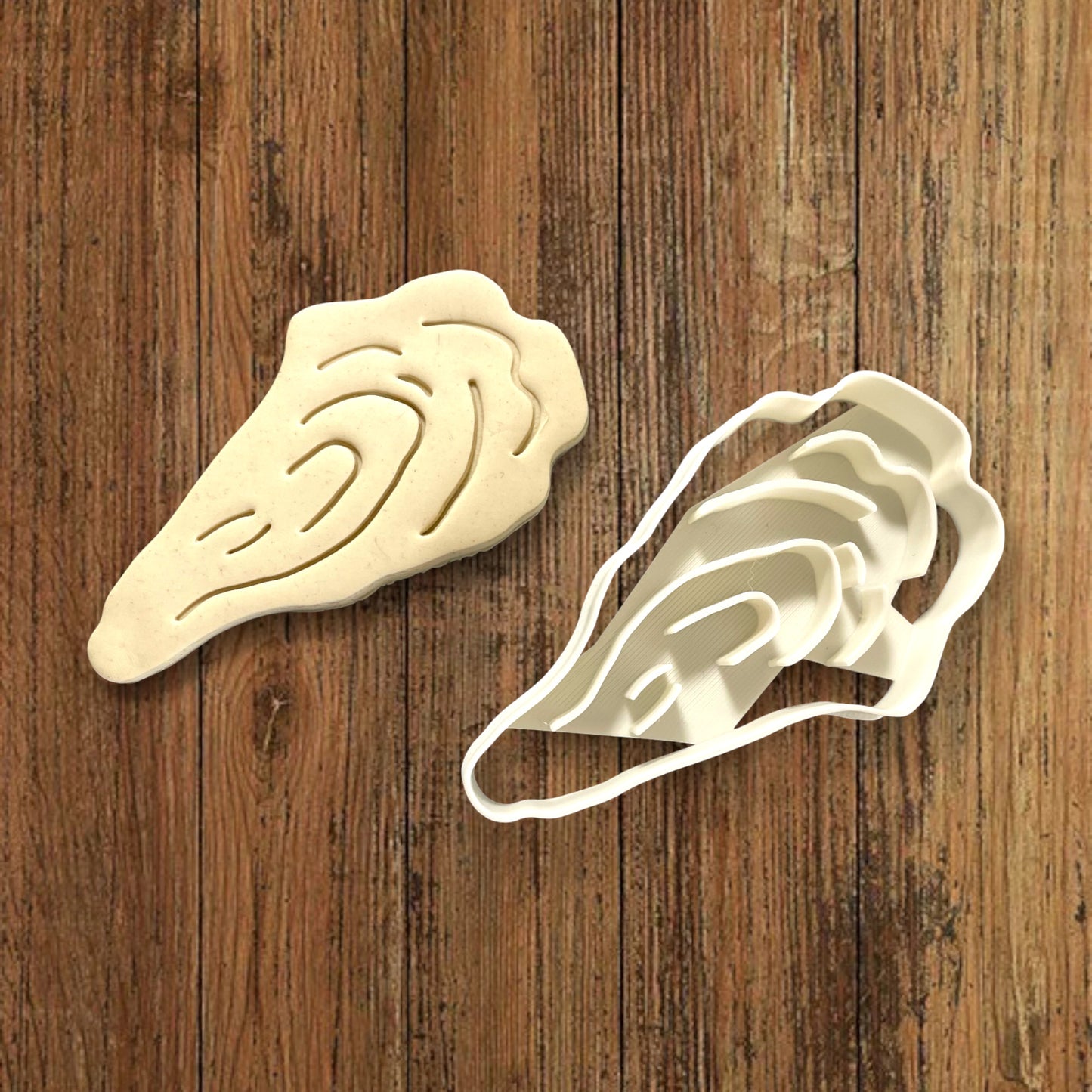 Emporte-pièce Huitre dim 10x5 cm - pour réalisation biscuits sablés -Décoration gâteau-Fait maison-France 3D