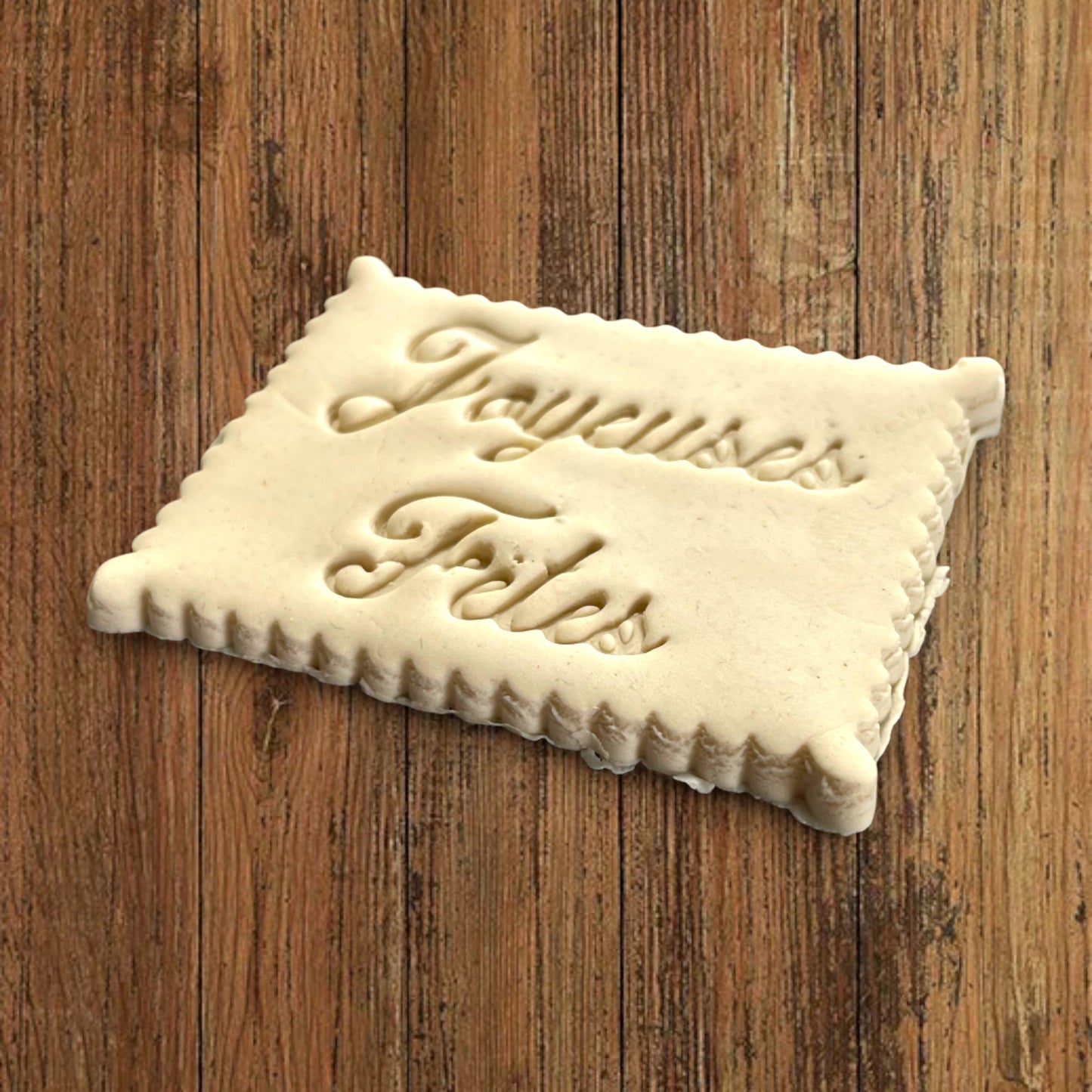 ELACE - Emporte-pièce Noël - Message Joyeuses Fêtes - Patisserie, sablé, biscuit, pâte à sucre, pâte à modeler-Décoration gâteau-France 3D