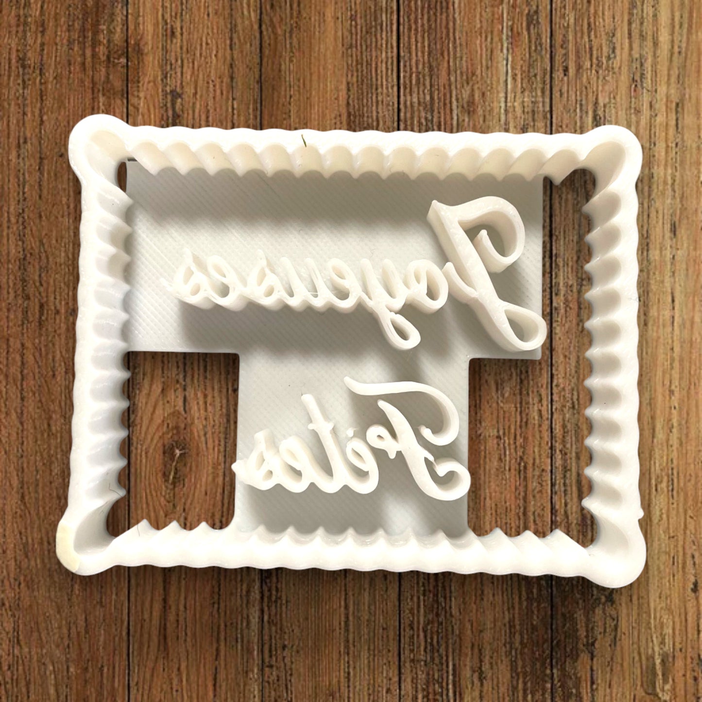 ELACE - Emporte-pièce Noël - Message Joyeuses Fêtes - Patisserie, sablé, biscuit, pâte à sucre, pâte à modeler-Décoration gâteau-France 3D