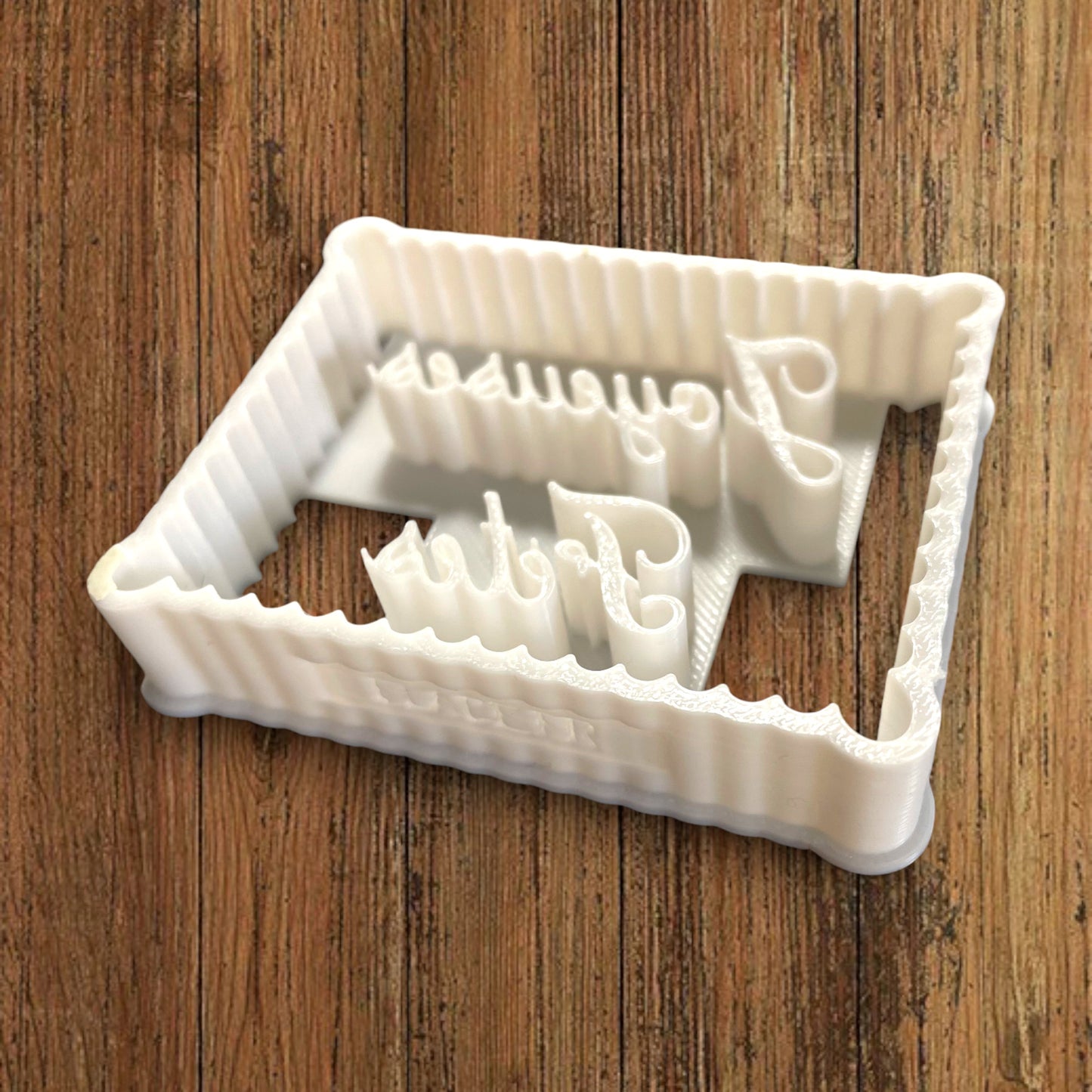 ELACE - Emporte-pièce Noël - Message Joyeuses Fêtes - Patisserie, sablé, biscuit, pâte à sucre, pâte à modeler-Décoration gâteau-France 3D