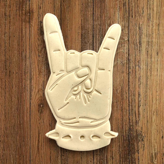 Emporte-pièce Main rock - dim 12x7cm - pour réalisation biscuits sablés -Décoration gâteau-Fait maison-France 3D