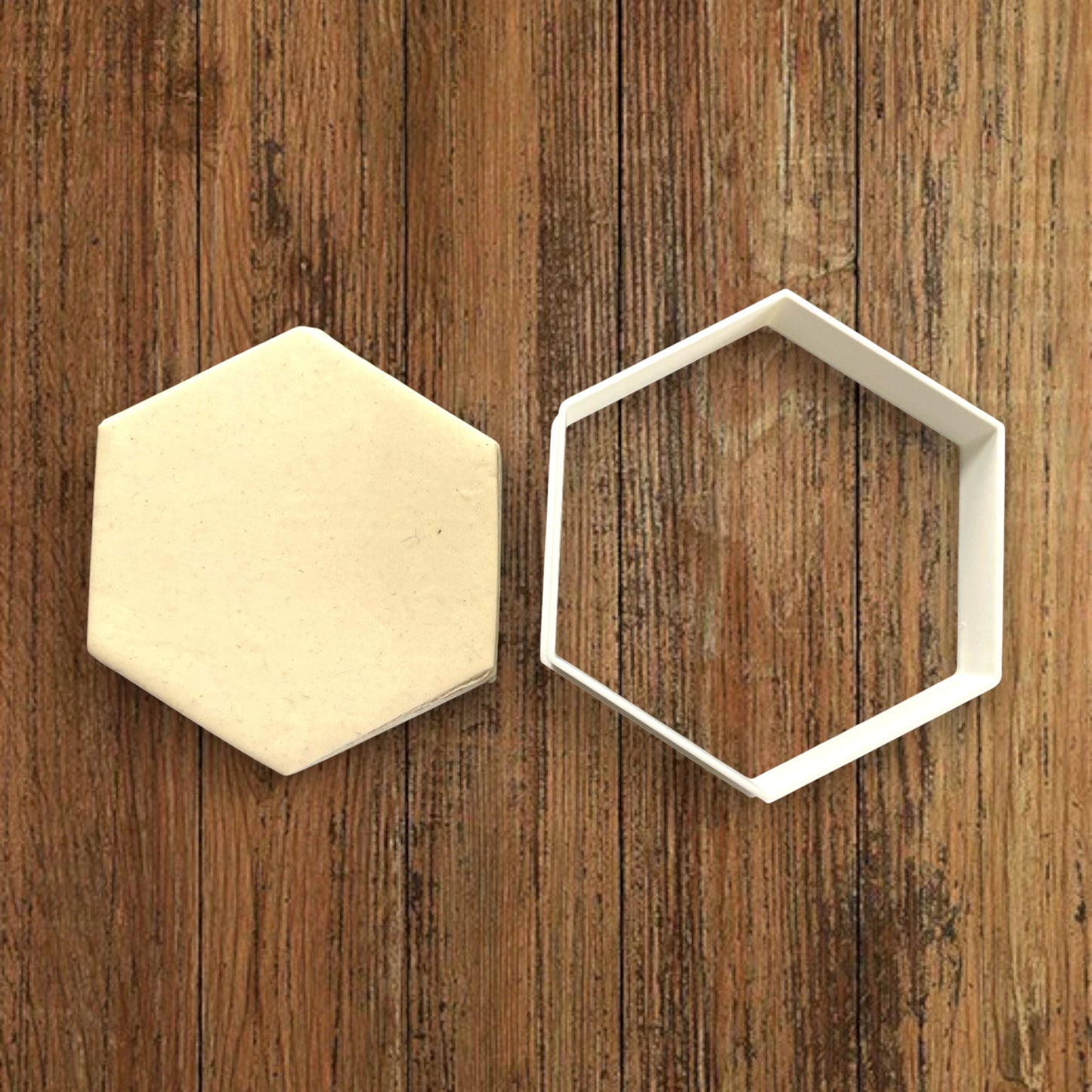 Emporte-pièce Hexagone - dim 6x6cm - pour réalisation biscuits sablés -Décoration gâteau-Fait maison-France 3D