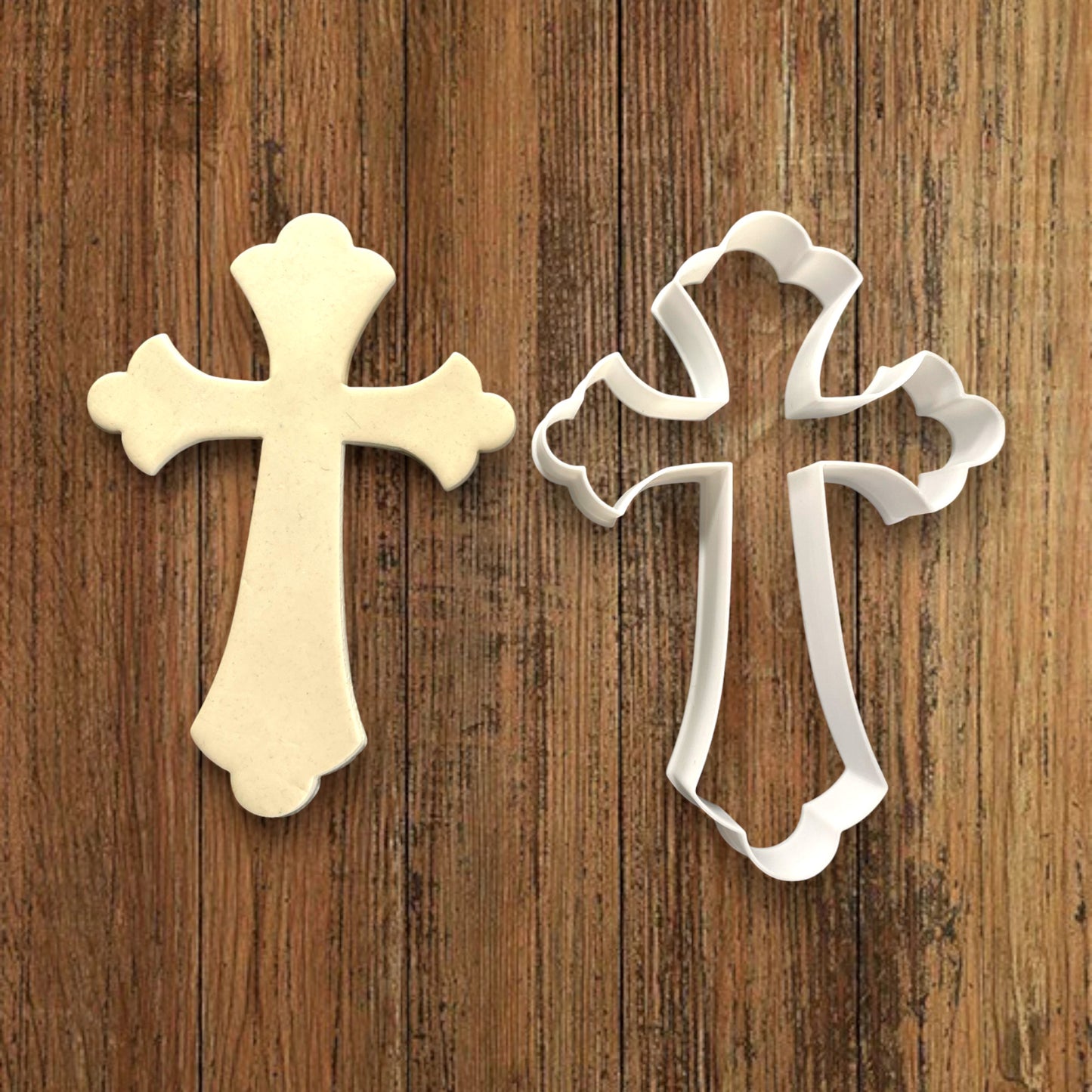 Emporte-pièce Croix catholique - dim 11x15cm - pour réalisation biscuits sablés -Décoration gâteau-Fait maison-France 3D