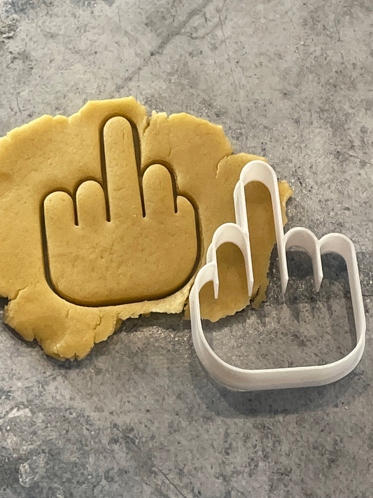 Emporte pièce Doigt d'honneur - Forme - pour la réalisaton de biscuit sablé, patisserie, pate à sucre -Décoration gateau-Fait maison- ELACE