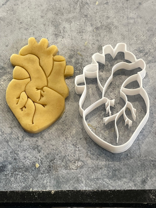 Emporte pièce Cœur Anatomie- Forme - pour la réalisaton de biscuit sablé, patisserie, pate à sucre -Décoration gateau-Fait maison- ELACE