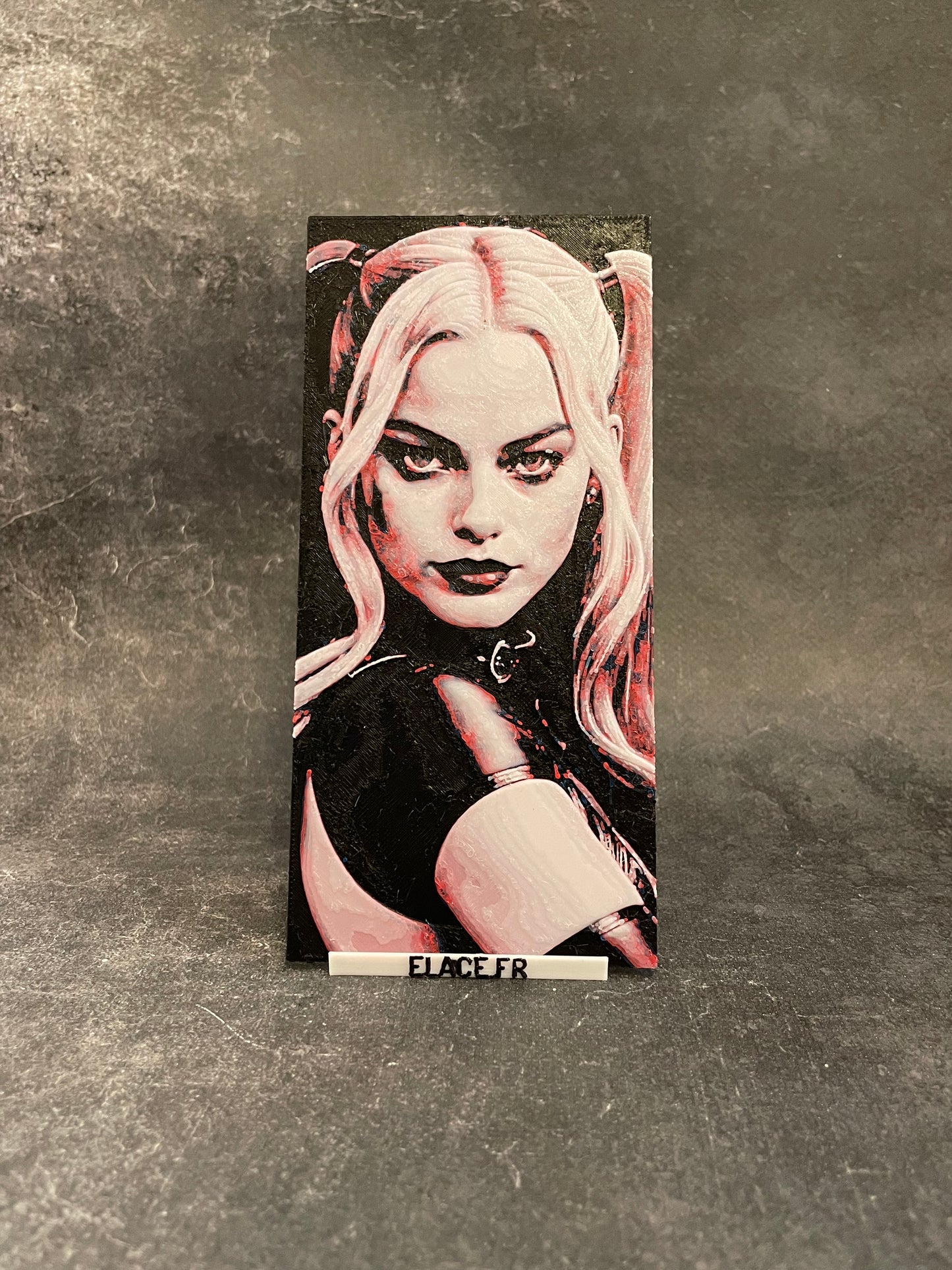Marque Page artistique thème Harley Quinn - cadeau , collection ,livre - fait main - ELACE