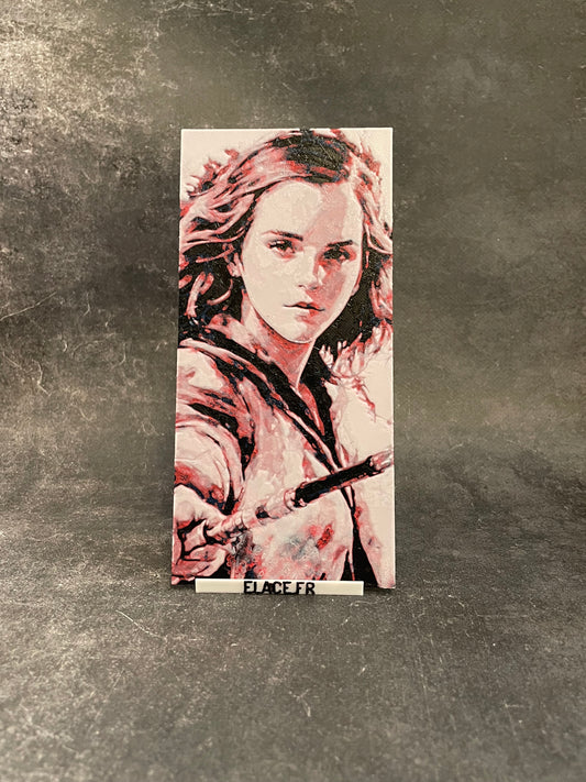 Marque Page artistique thème Harry Potter - cadeau , collection ,livre - fait main - ELACE