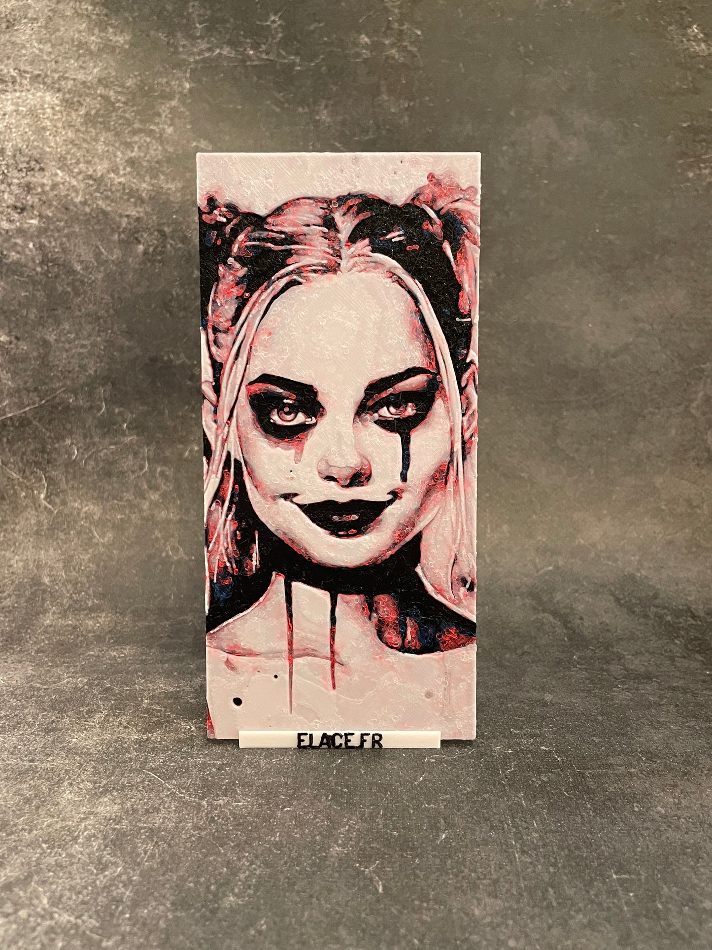 Marque Page artistique thème Harley Quinn - cadeau , collection ,livre - fait main - ELACE