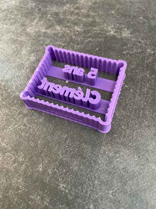 Emporte-pièce - Biscuit prénom + age anniversaire à personnaliser - pâte à sucre, pâte à modeler-Décoration gâteau-Fait maison-France 3D