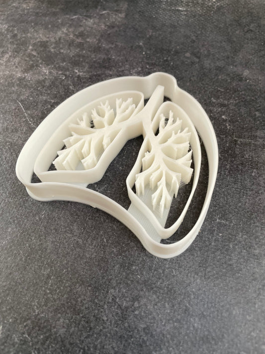 Emporte pièce poumon - Forme - pour la réalisaton de biscuit sablé, patisserie, pate à sucre -Décoration gateau-Fait maison- ELACE