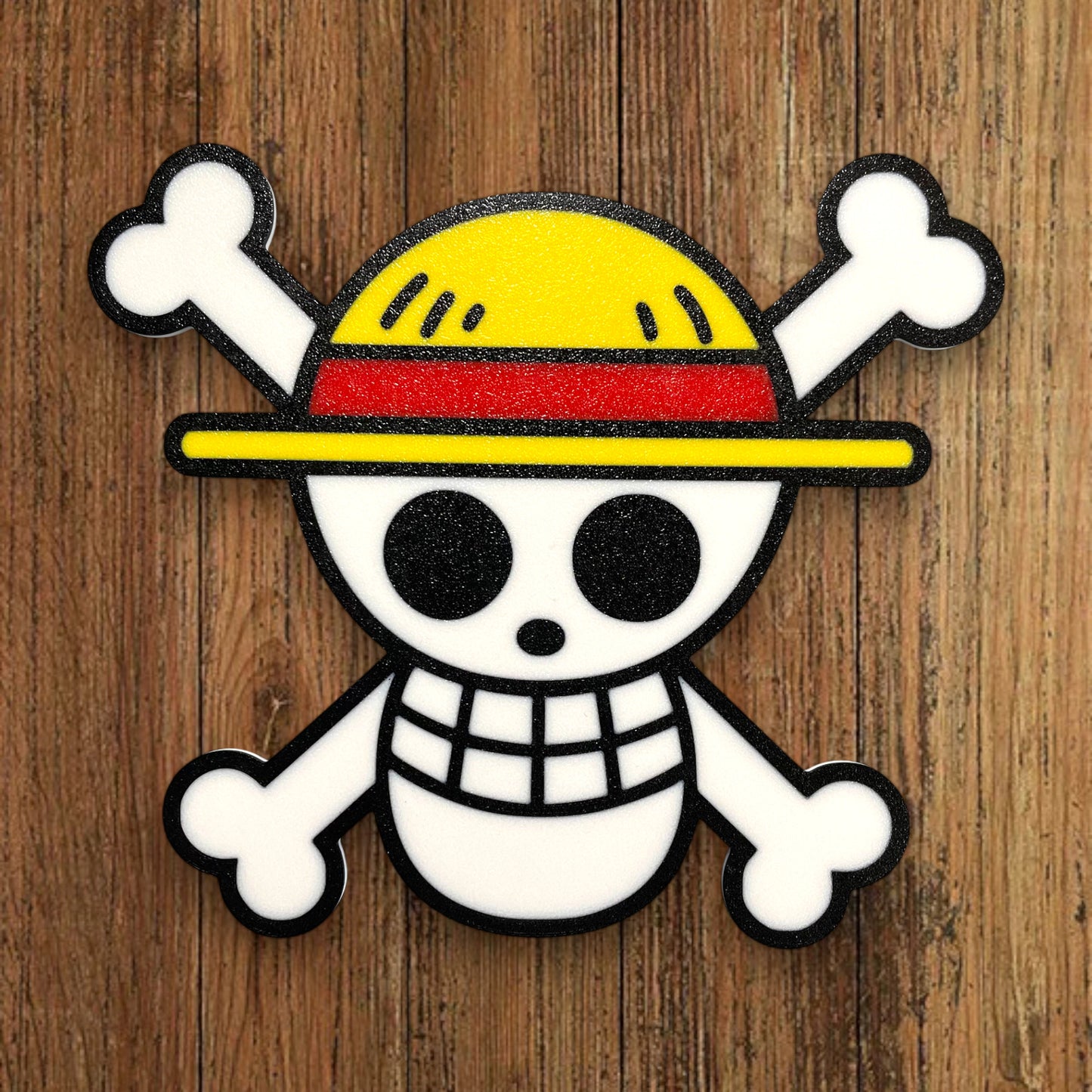 🦖 Plaque Murale 3D Luffy tiré de One PIECE dim 20x15cm - Logo Geek & Pop Culture