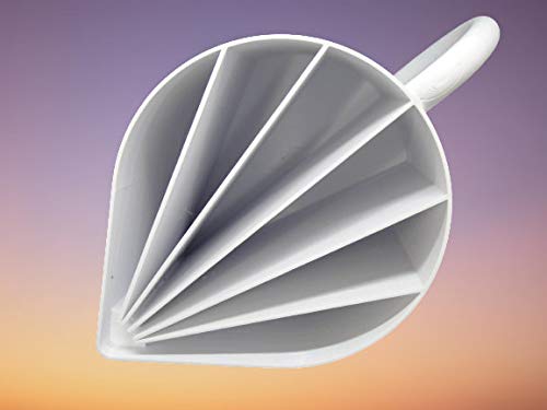 ELACE Tasse Cup de 60cl 20oz - 2 canaux pour Peinture Acrylique Liquide Fluide, Technique Acrylique Pouring ou coulée - Made in France DIY