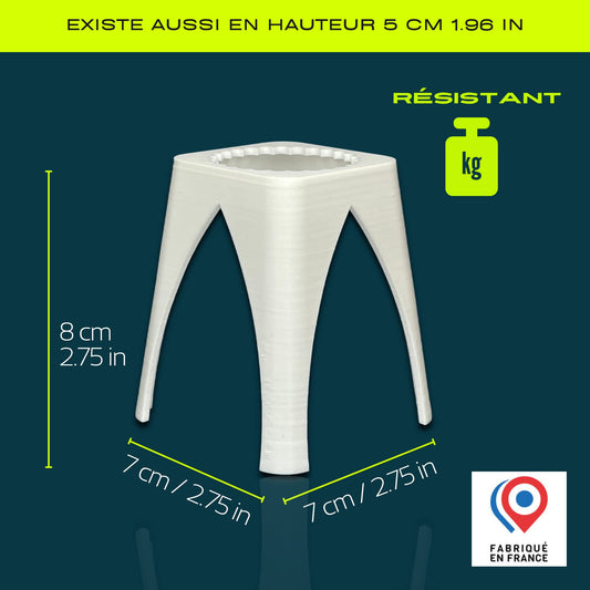 ELACE Lot de 4 pieds pour toile peinture acrylique Ht grand modèle 8 cm - 3 inches liquide fluide, acrylique pouring ou coulée