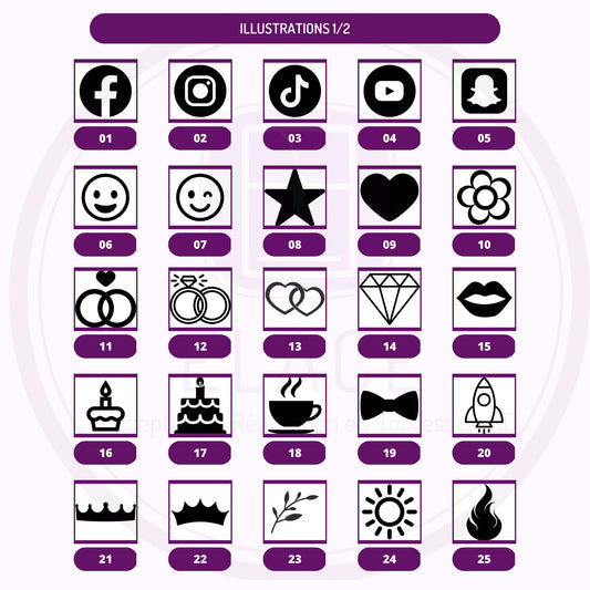 Emporte pièce 50 motifs Biscuit PRENOM + motif 50 aux choix- a personnaliser -biscuit sablé, patisserie, pate à sucre -Décoration-Elace