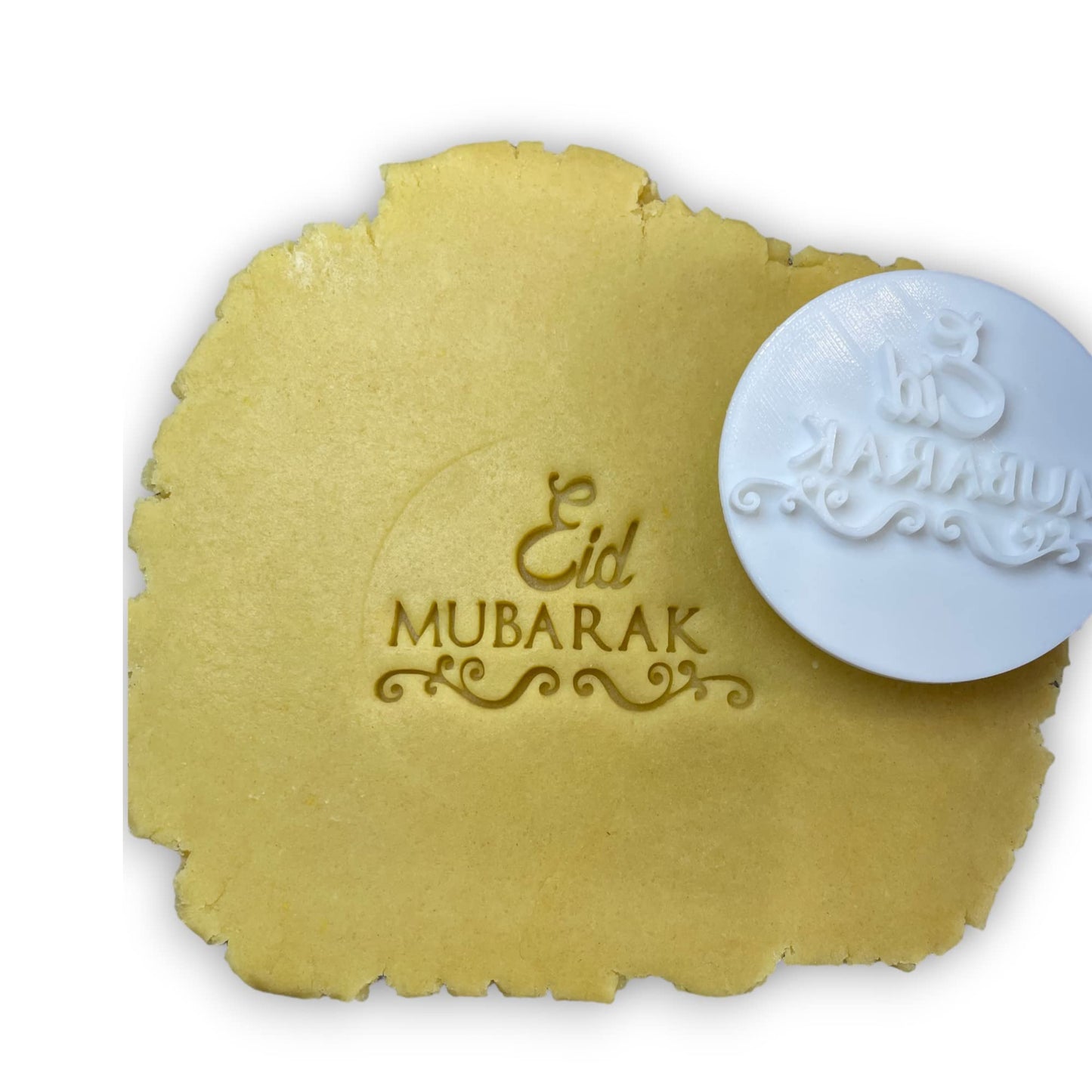 ELACE - Tampon Eid moubarak GRAND - ramadan Patisserie, sablé, biscuit, pâte à sucre, pâte à modeler-Décoration gâteau-Fait maison-France ELACE3D