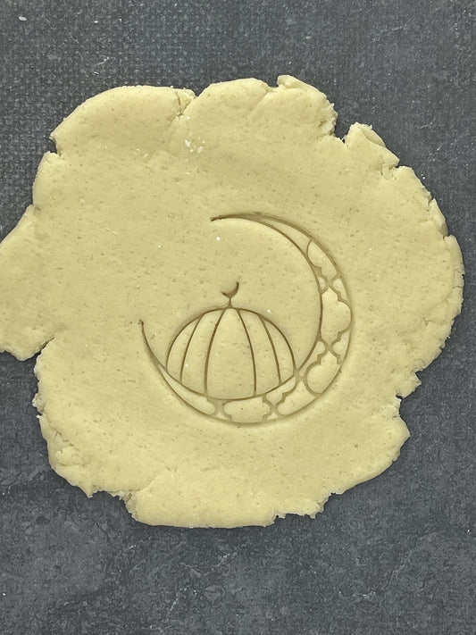 Emporte pièce - Lune + palais - Ramadan - pour la réalisaton de biscuit sablé, patisserie, pate à sucre -Décoration gateau-Fait maison- ELACE