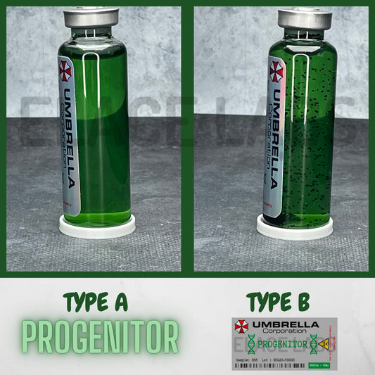 ELACE Fiole Virus 00 Progenitor Resident Evil Représentation d'un Virus pour Utilisation Fan Art Cosplay Collection