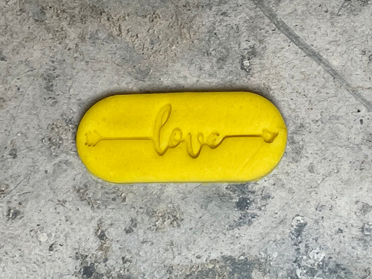 Emporte-pièce Love message Patisserie, sablé, biscuit, pate à sucre, pate à modeler-Décoration gateau-Fait maison- ELACE