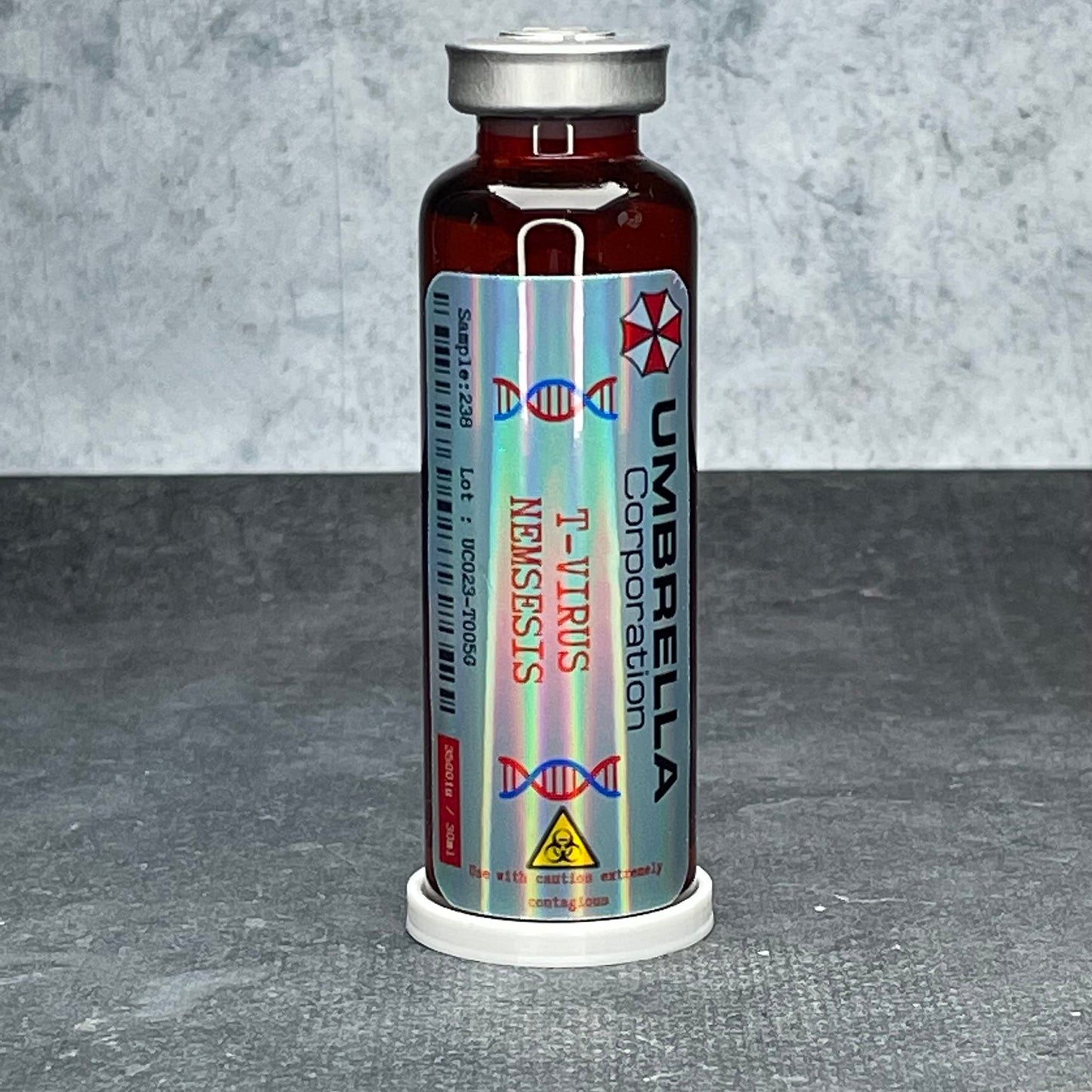 ELACE Fiole 05 T Virus Nemesis Resident Evil Représentation d'un Virus pour Utilisation Fan Art Cosplay Collection