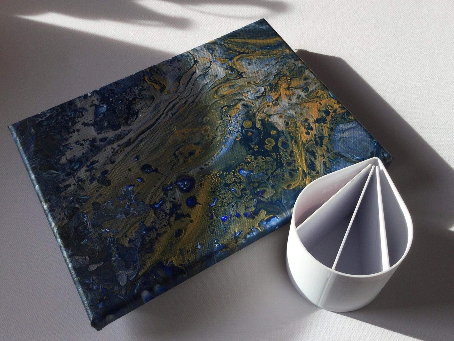 ELACE3D Tasse cup de 80cl 27oz - 3 canaux - VERSION 2021 - pour peinture acrylique liquide fluide, technique acrylique pouring ou coulée - MADE IN FRANCE diy