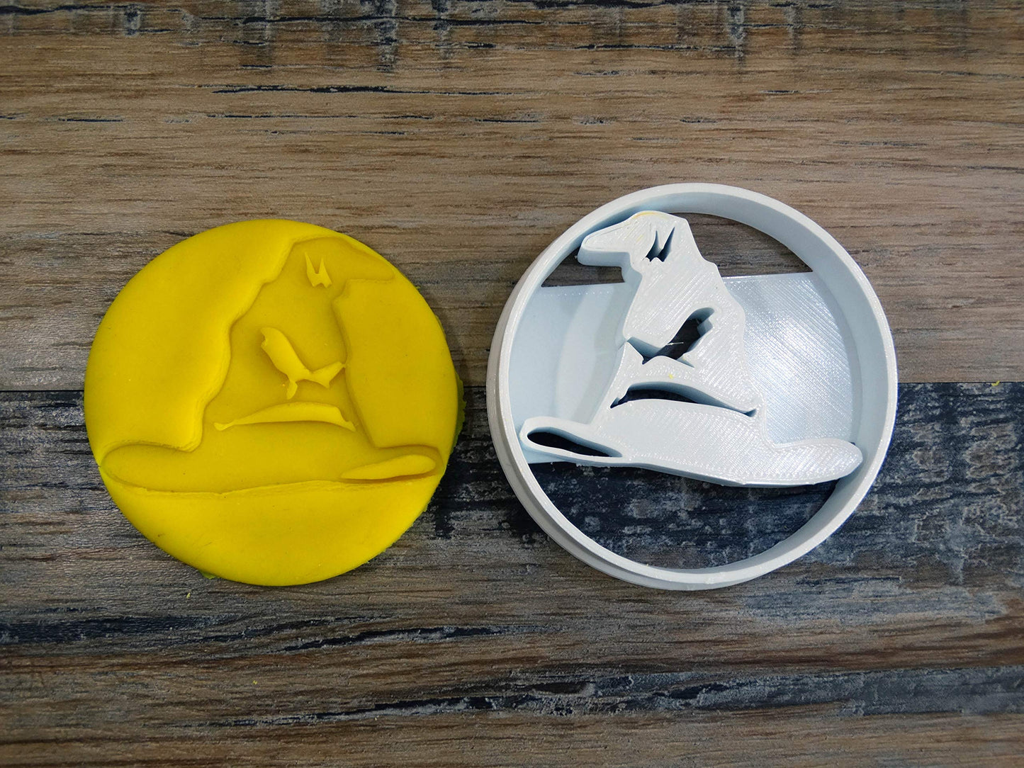 Emporte-piècec Chapeau de sorcier magique pâte à modeler-Décoration gâteau-Fait maison-France ELACE 3D