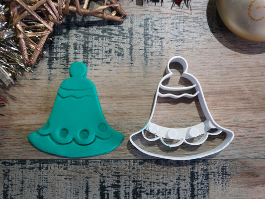 ELACE - Emporte-pièce Noël - Cloche de noël- Patisserie, sablé, biscuit, pâte à sucre, pâte à modeler-Décoration gâteau-France 3D
