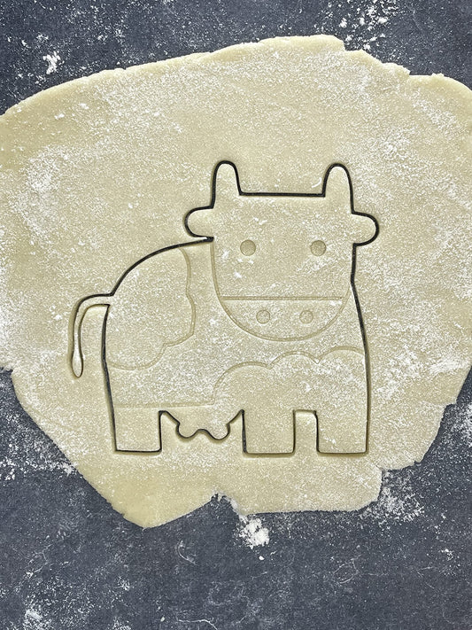 Emporte pièce Vache - Animal - pour la réalisaton de biscuit sablé, patisserie, pate à sucre -Décoration gateau-Fait maison- ELACE