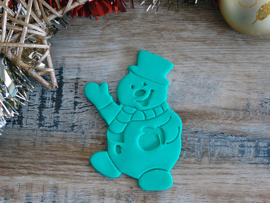 ELACE - Emporte-pièce Noël - Bonhomme de neige grand - Patisserie, sablé, biscuit, pâte à sucre, pâte à modeler-Décoration gâteau-France 3D