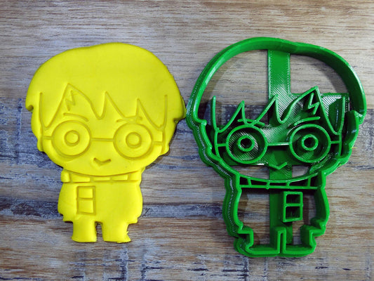 ELACE - Emporte-pièce Lot de 3 Sorciers Magiciens - Patisserie, sablé, biscuit, pâte à sucre, pâte à modeler-Décoration gâteau-Fait maison-France ELACE3D