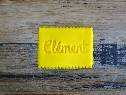 Emporte-pièce Biscuit prenom personalisable Patisserie, sablé, biscuit, pâte à sucre, pâte à modeler-Décoration gâteau-Fait maison-FR ELACE 3D