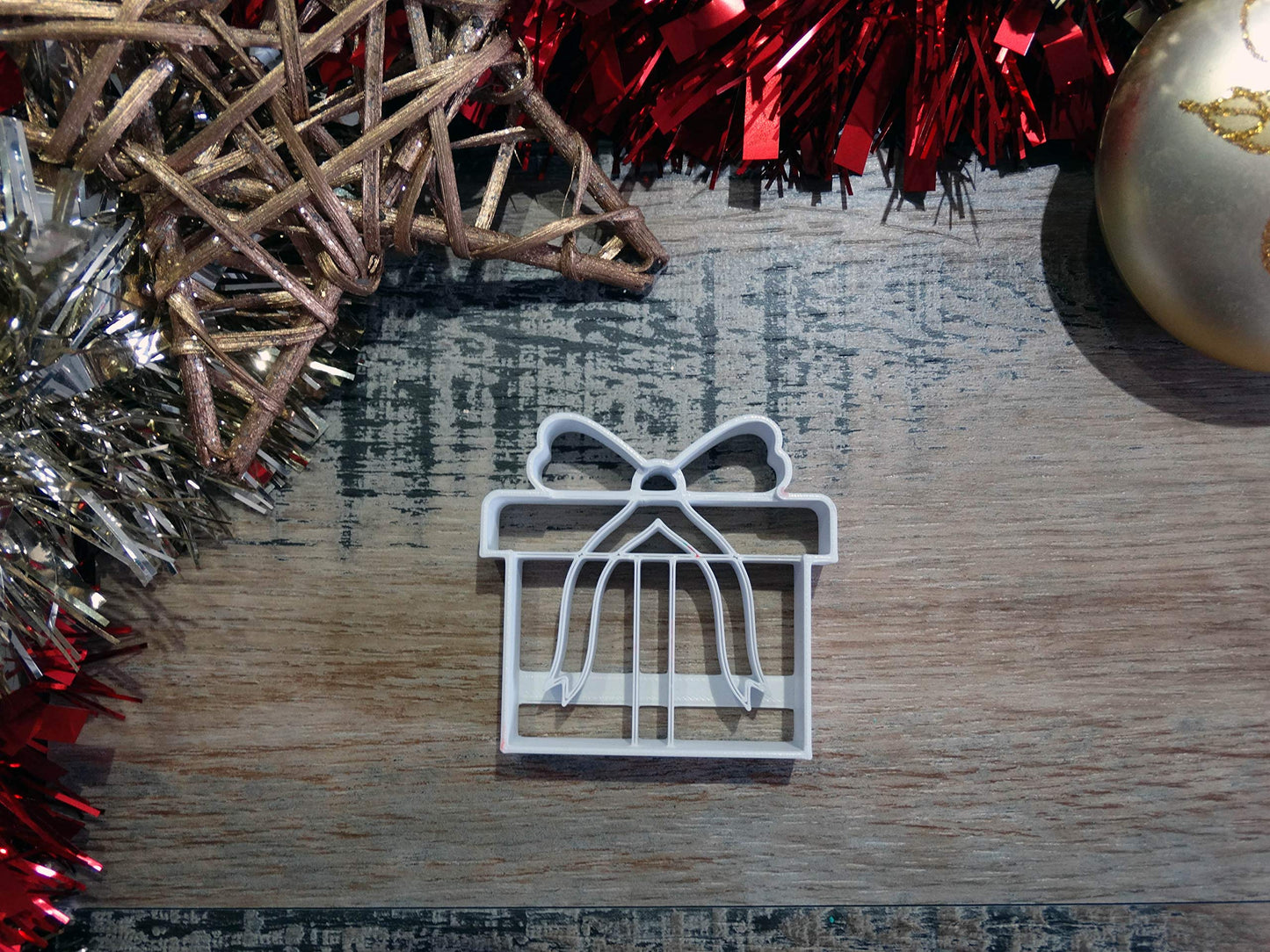 ELACE - Emporte-pièce Noël - Cadeau- Patisserie, sablé, biscuit, pâte à sucre, pâte à modeler-Décoration gâteau-France 3D
