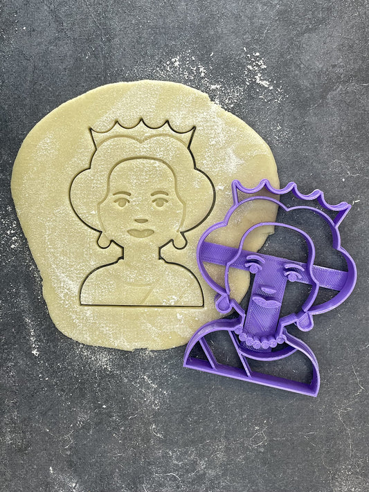 Emporte pièce Reine elisabeth - Forme - pour la réalisaton de biscuit sablé, patisserie, pate à sucre -Décoration gateau-Fait maison- ELACE