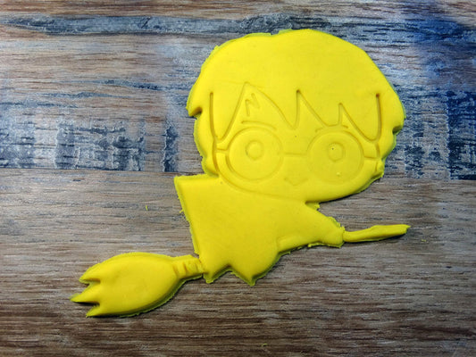 ELACE - Emporte-pièce - Harry Balais nimbus 2000 - Harry Pottter POP - Patisserie, sablé, biscuit, pâte à sucre, pâte à modeler-Décoration gâteau-Fait maison-France ELACE3D