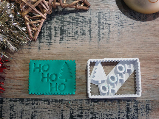 ELACE - Emporte-pièce Noël - Pack de 3 Messages de noël- Patisserie, sablé, Biscuit, pâte à Sucre, pâte à Modeler-Décoration gâteau-France 3D