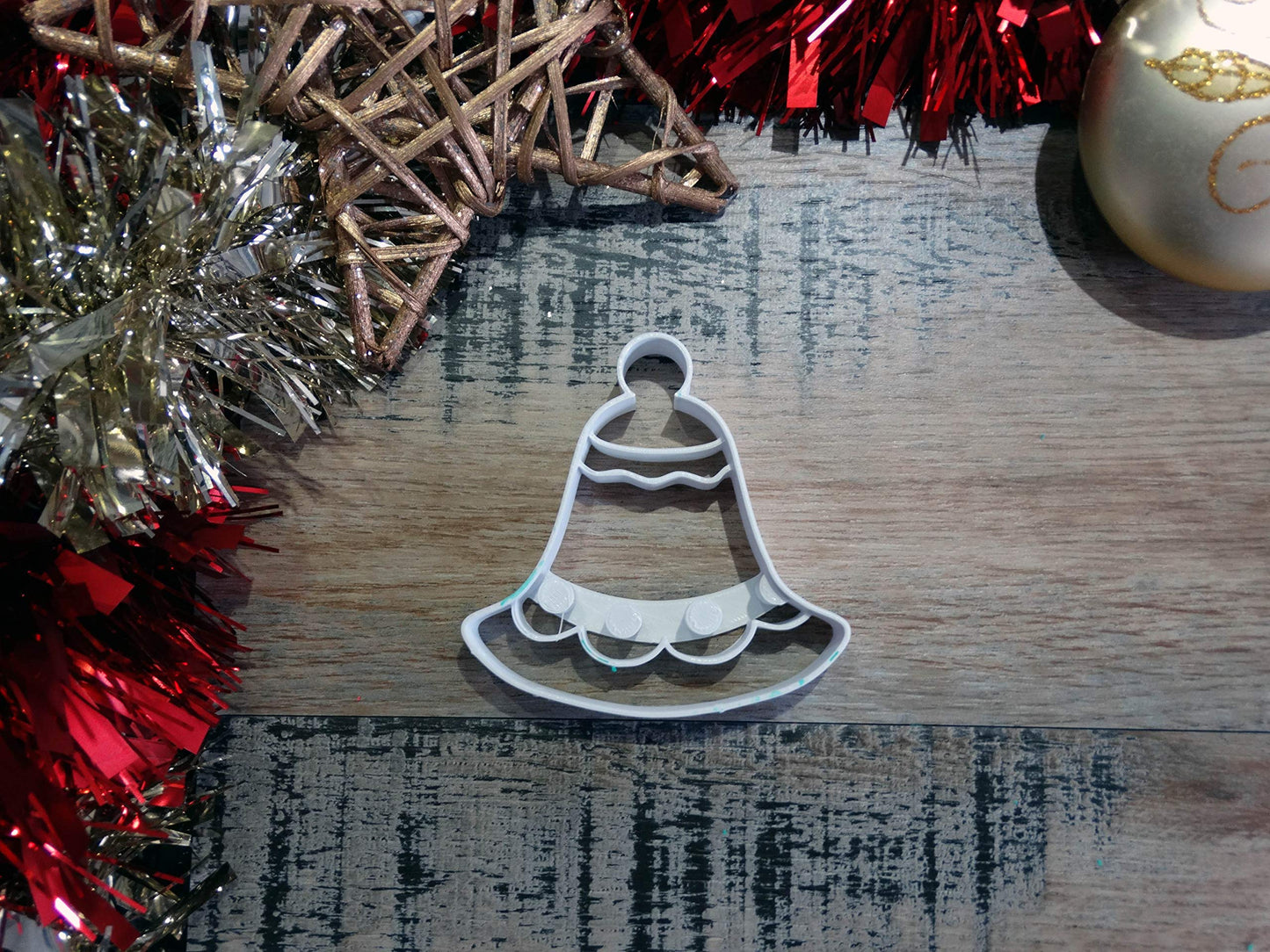 ELACE - Emporte-pièce Noël - Cloche de noël- Patisserie, sablé, biscuit, pâte à sucre, pâte à modeler-Décoration gâteau-France 3D