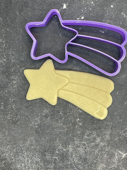 Emporte pièce Etoile filante - Forme - pour la réalisaton de biscuit sablé, patisserie, pate à sucre -Décoration gateau-Fait maison- ELACE