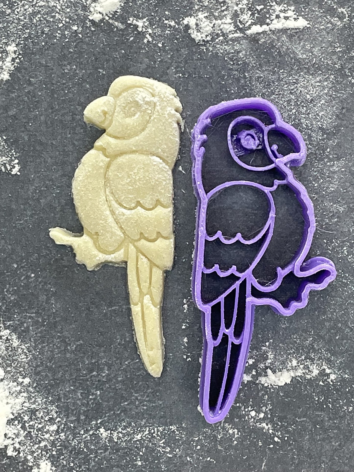 Emporte pièce Perroquet - Animal - pour la réalisaton de biscuit sablé, patisserie, pate à sucre -Décoration gateau-Fait maison- ELACE