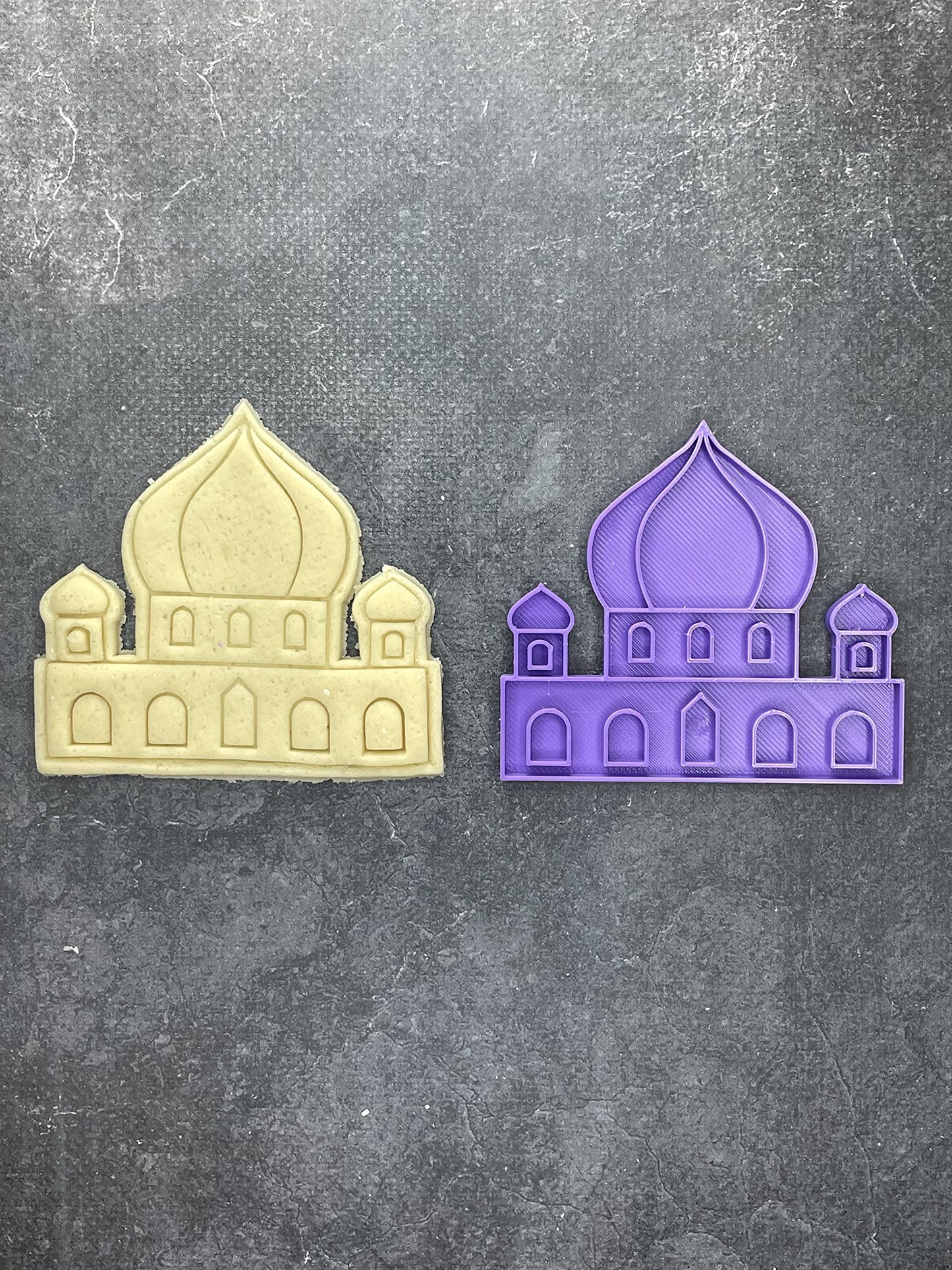 Emporte pièce et Tampon - Palais - Ramadan - pour la réalisaton de biscuit sablé, patisserie, pate à sucre -Décoration gateau-Fait maison- ELACE