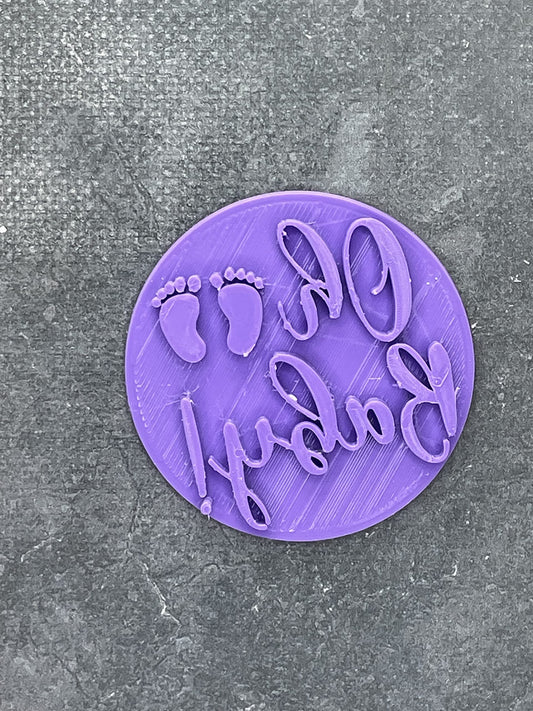 Tampon - Oh Baby- Message - pour la réalisaton de biscuit sablé, patisserie, pate à sucre -Décoration gateau-Fait maison- ELACE